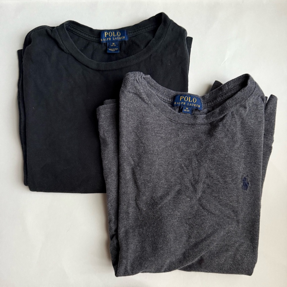 Polo Ralph Lauren Lot of 2 Boys Long Sleeve Shirts - Size Medium (10-12) (Used)